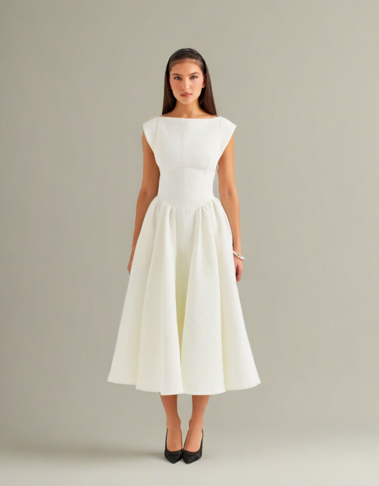 Robe Midi Élégante pour Événements Spéciaux