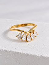 Dahlia Flower Ring — neutral editorial product view