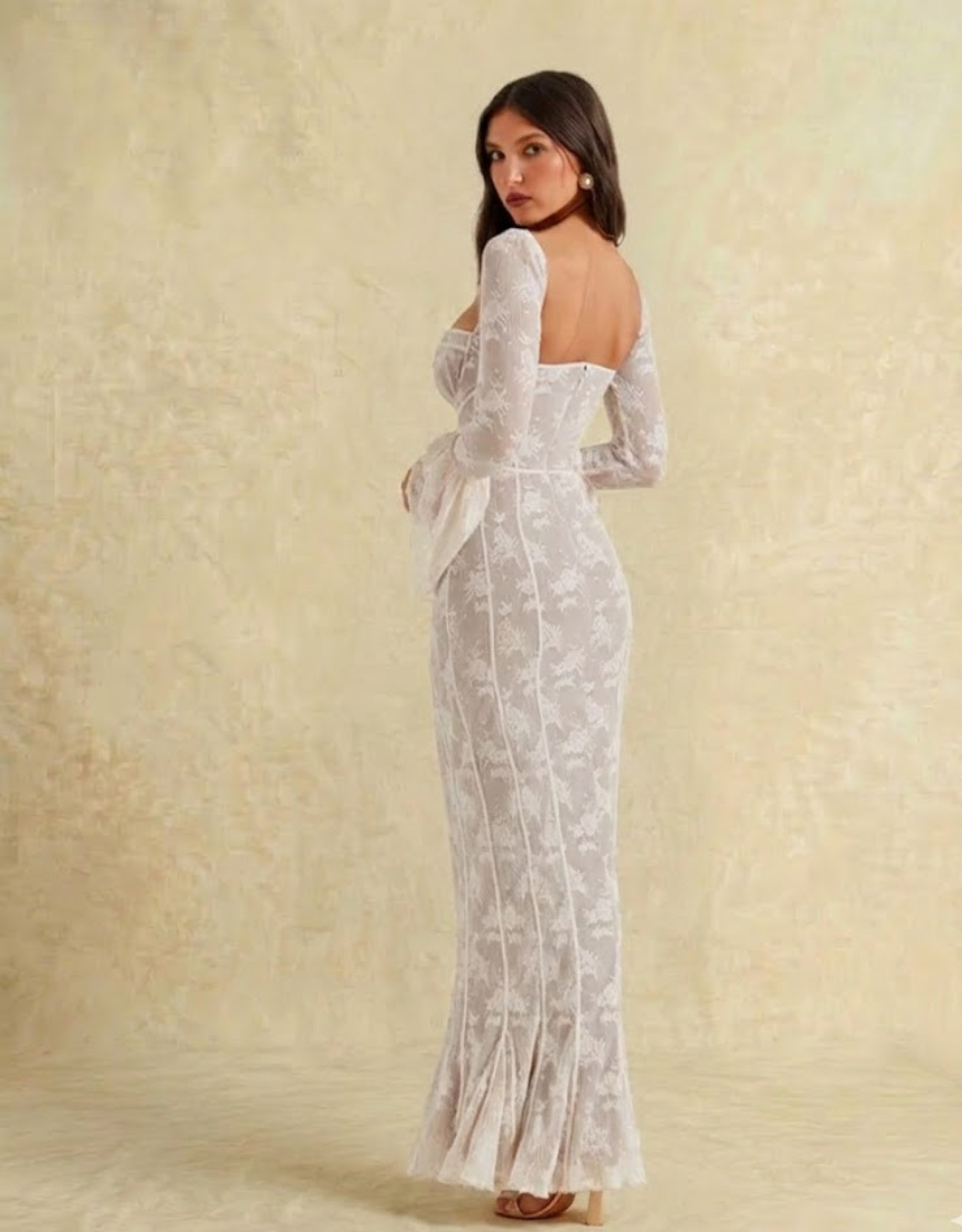 Robe Maxi Chic avec Manches Évasées