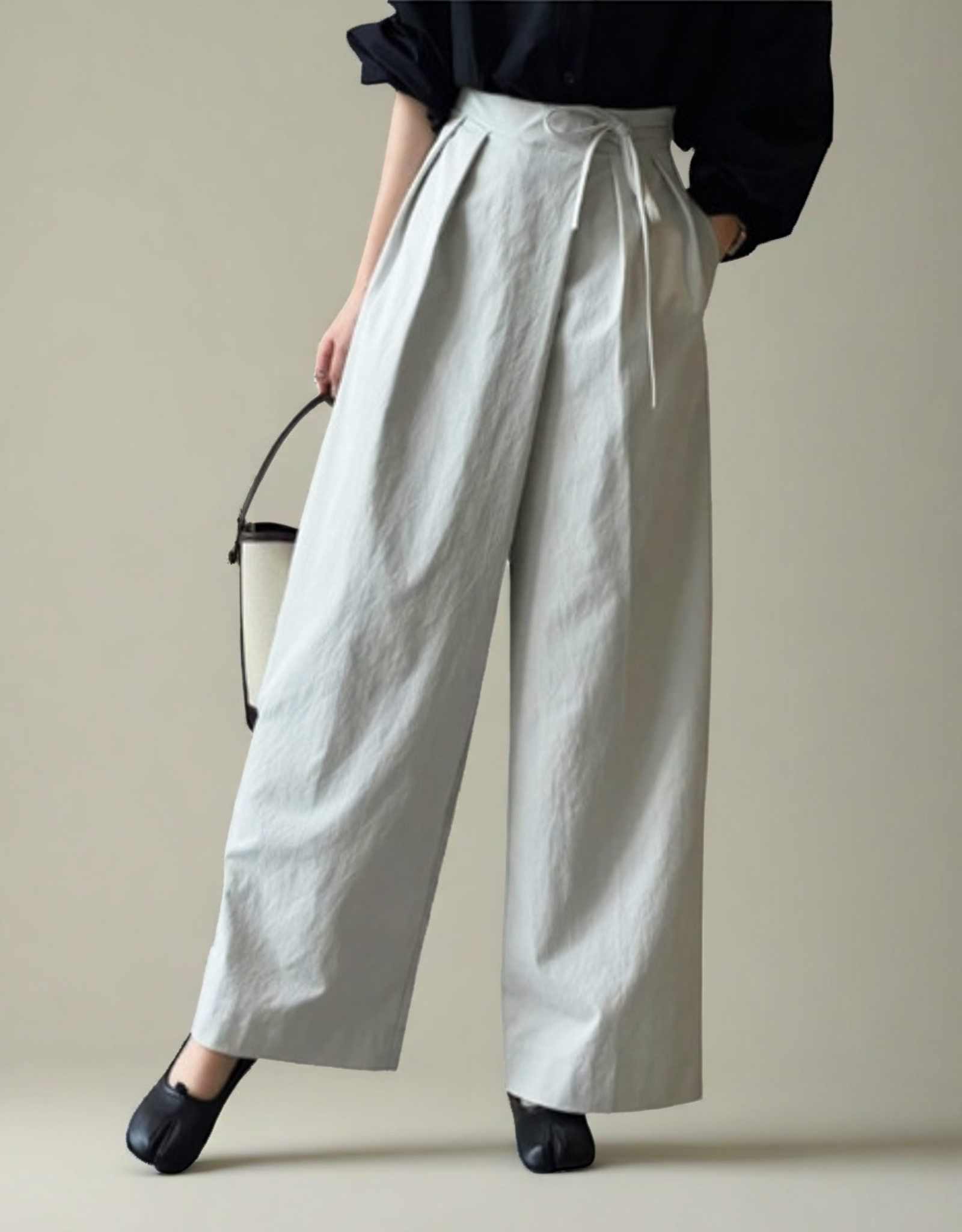 Pantalon Taille Haute Chic et Confortable