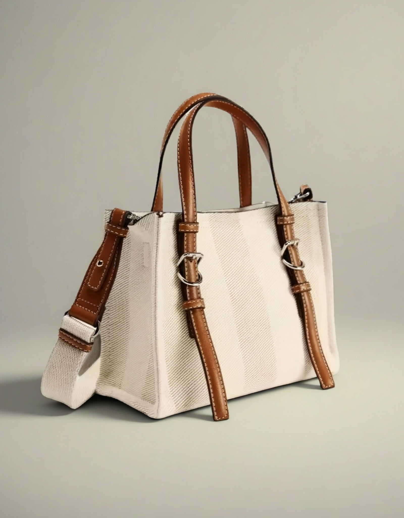 Sac Tote Élégant en Cuir Marron