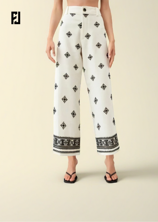 Pantalon Brodés pour Femme