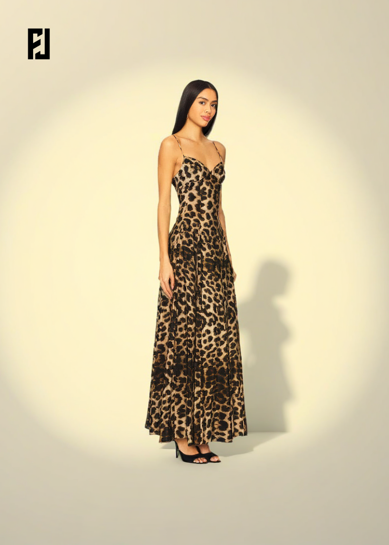 Robe Longue Léopard –  Look Chic & Tendance