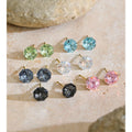 Puces d’oreilles avec cristal Aura
