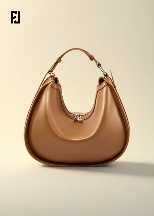 Sac à Main Croissant de Luxe – Bandoulière & Épaule