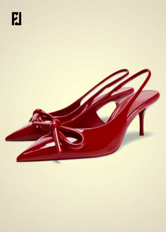 Sandales à Talons Hauts – Nœud Papillon Élégant pour Soirée Chic
