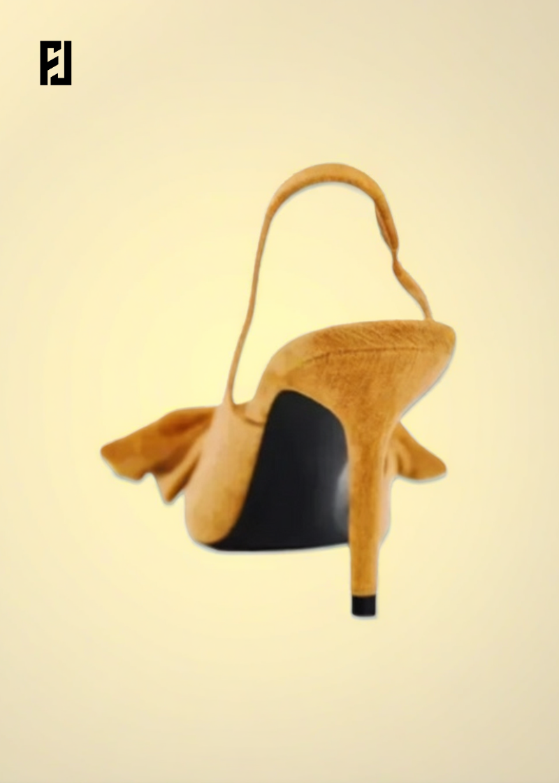 Escarpins Élégants Femme – Nœud Décoratif, Bout Pointu & Talons Fins