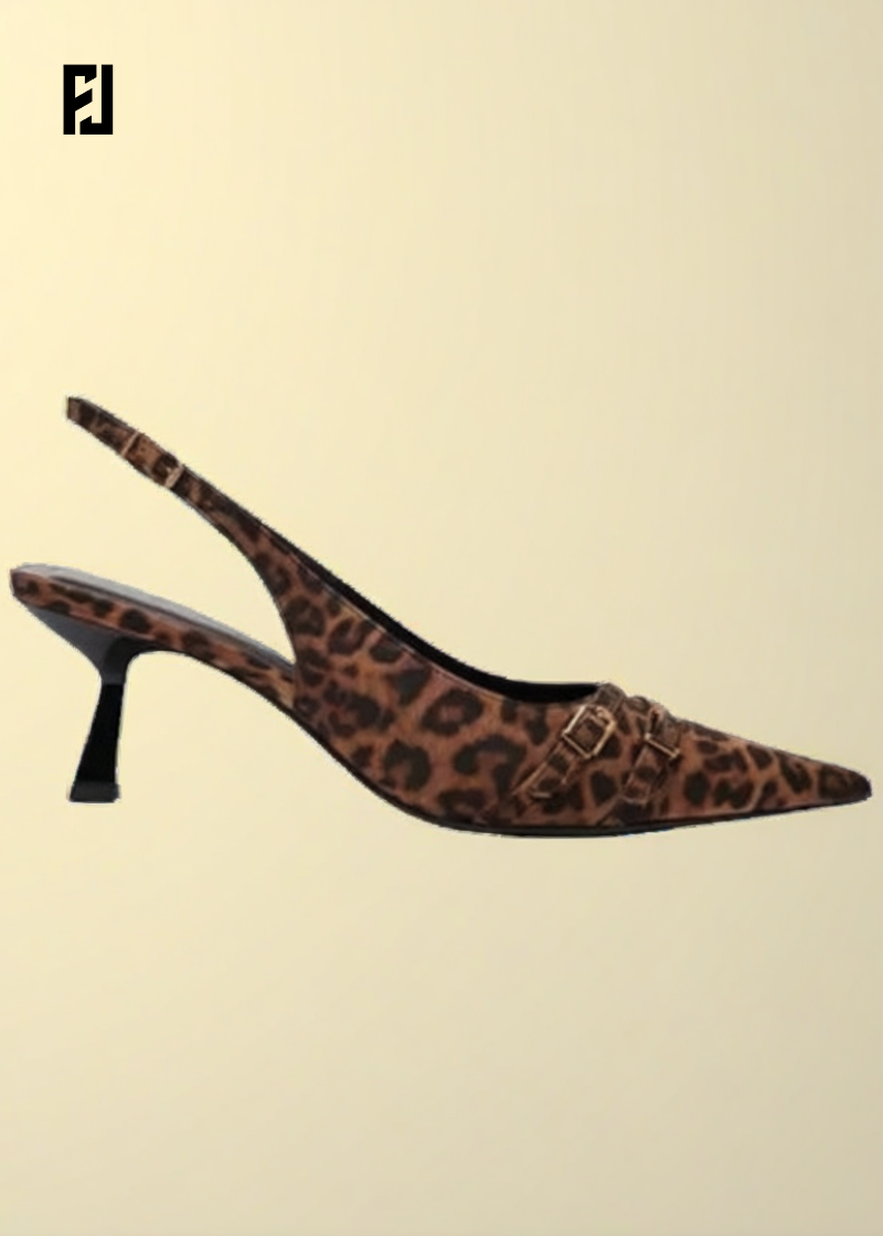 Sandales à Talons Hauts Léopard – Élégance Audacieuse pour Soirée