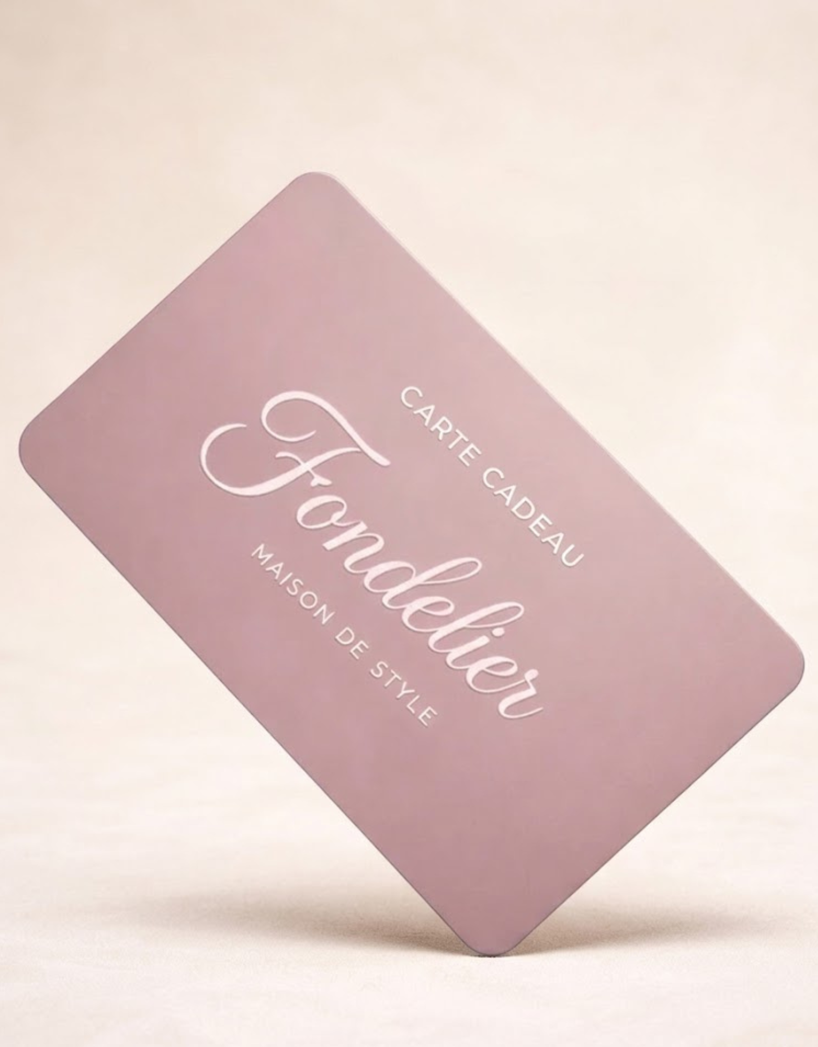 Carte Cadeau Fondelier