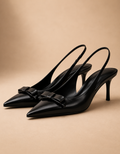 Sandales à talons papillon Fondelier élégantes en cuir