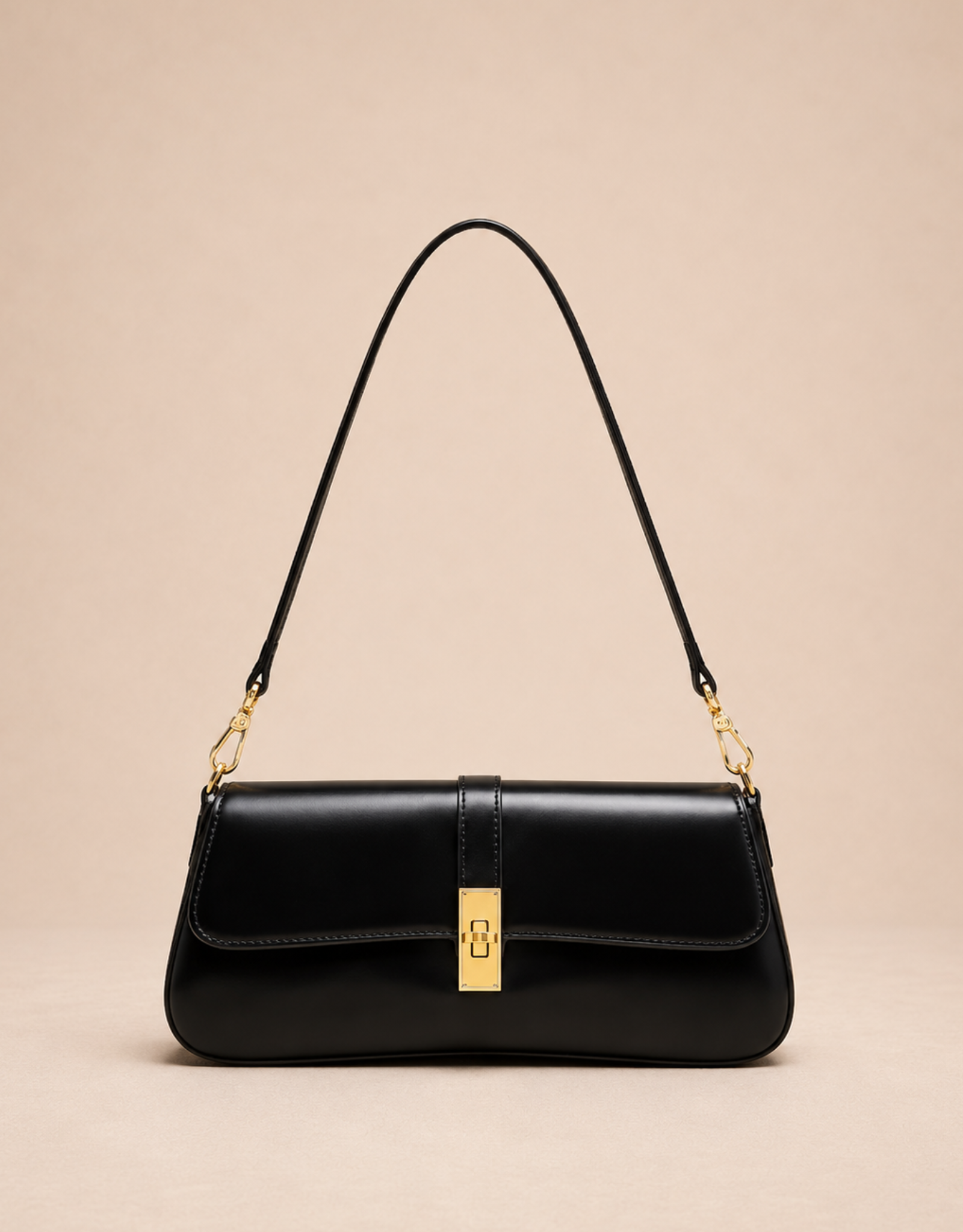 Sac baguette en cuir élégant