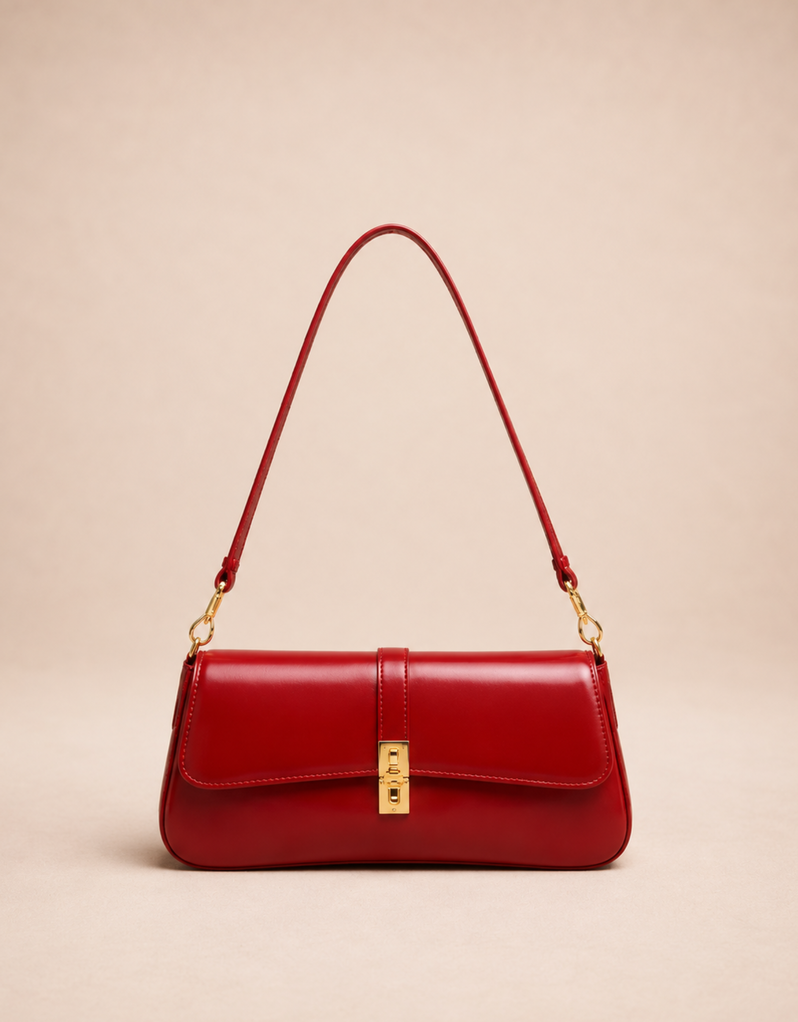 Sac baguette en cuir élégant