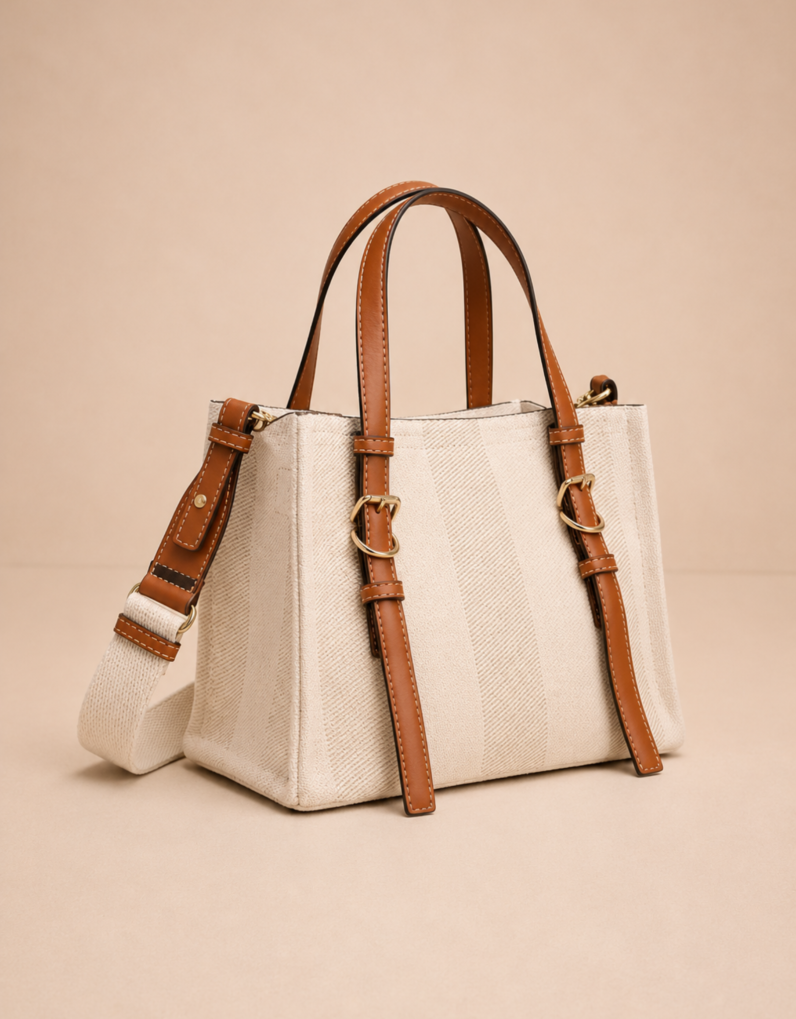 Sac Tote Élégant en Cuir Marron