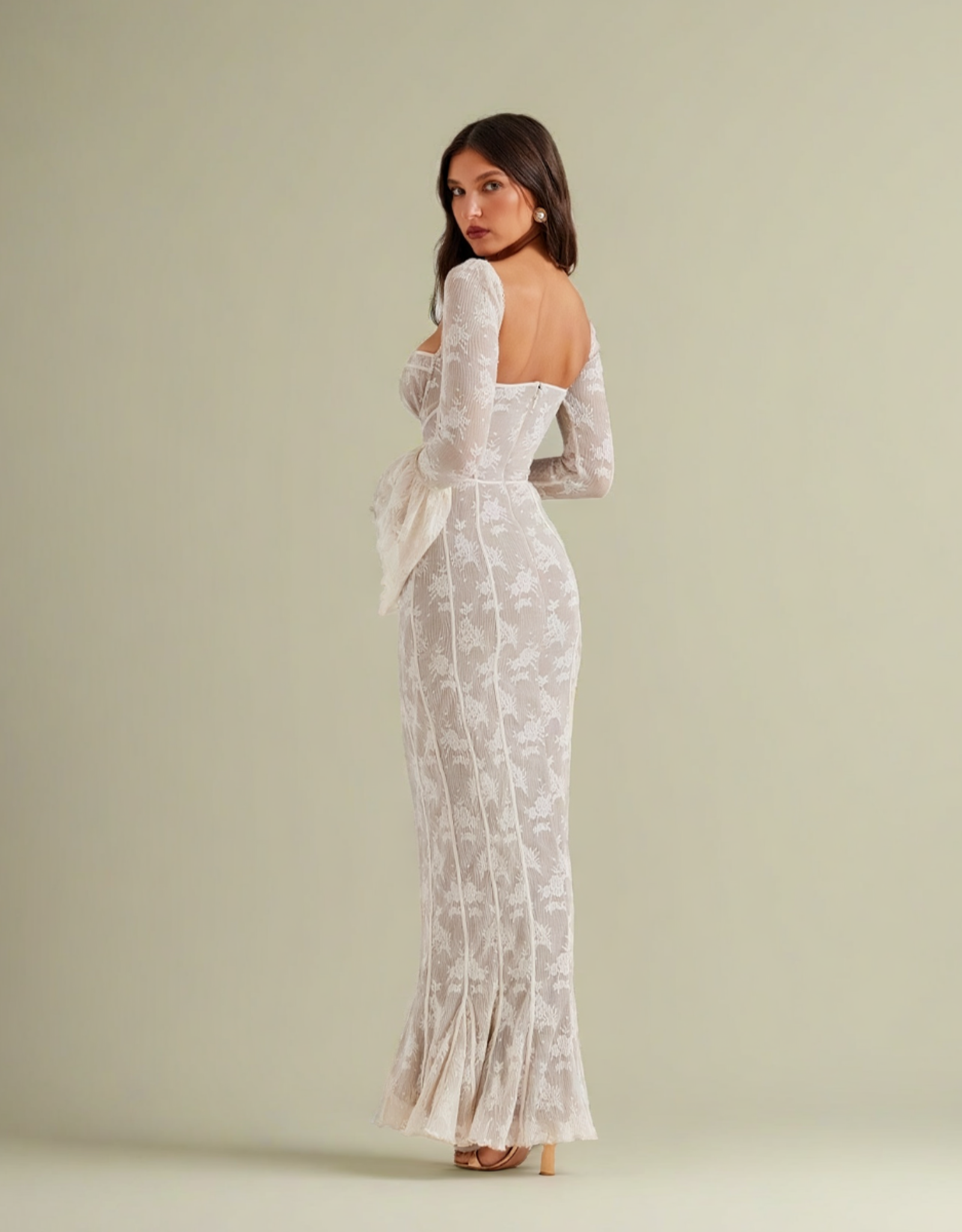 Robe Maxi Chic avec Manches Évasées