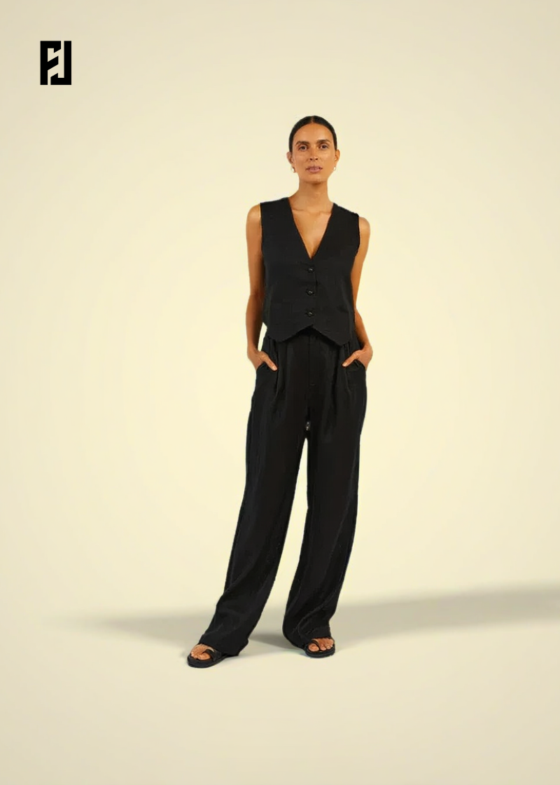 Ensemble Femme Chic Fondelier en Lin Élégant