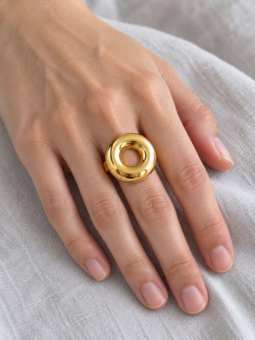 Anello Sculptural Set — worn view