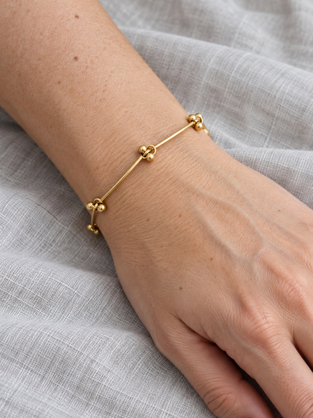 Interval Chain Bracelet — worn view