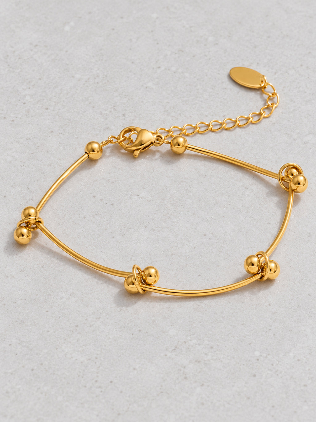Interval Chain Bracelet — detail view