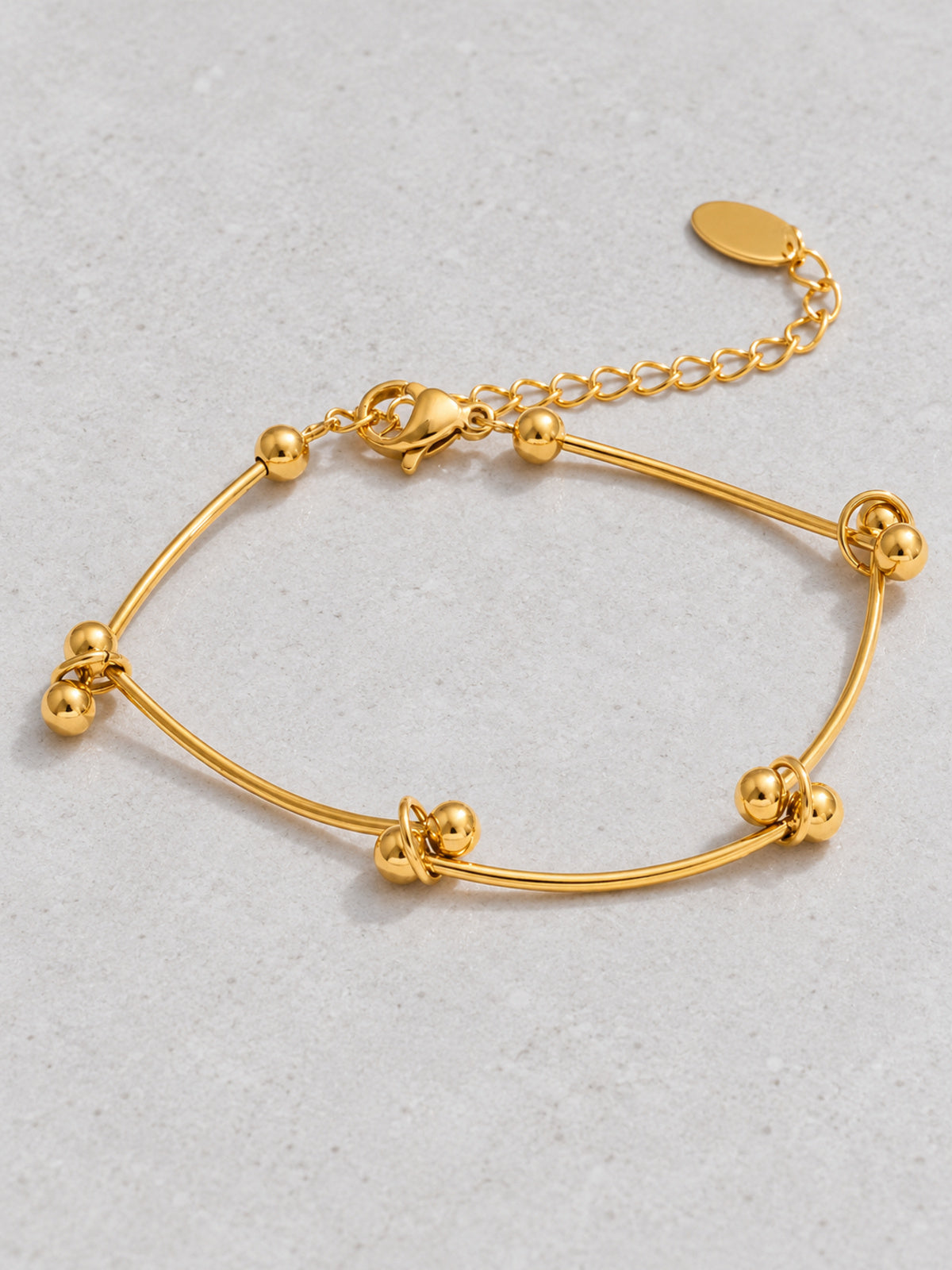 Interval Chain Bracelet — detail view