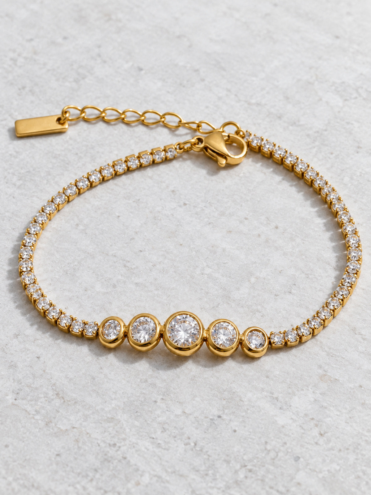 Radiance Zirconia Bracelet — detail view
