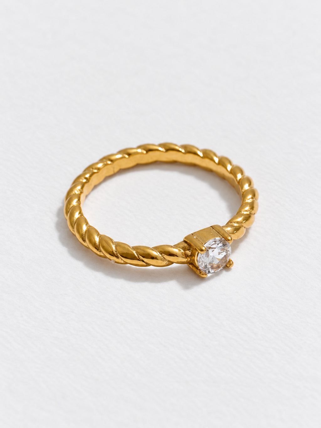 Twist Zirconia Ring — product view