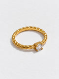 Twist Zirconia Ring — product view