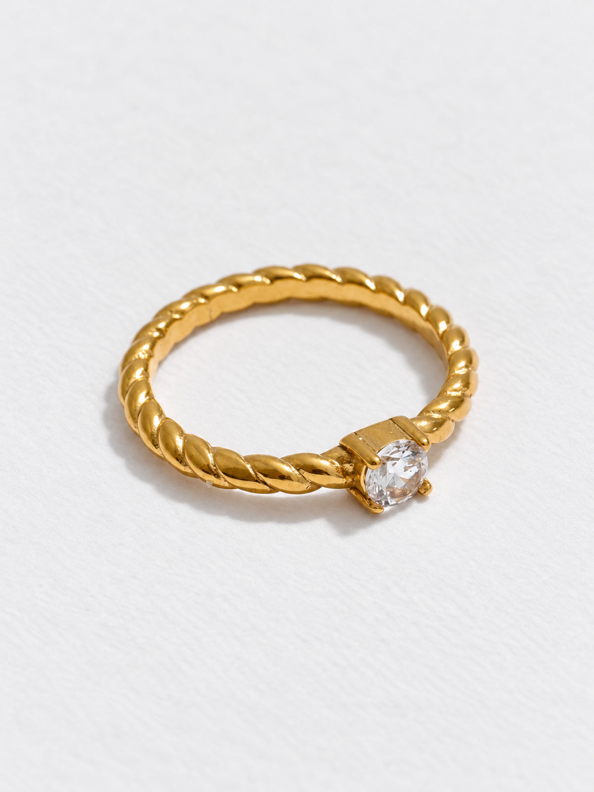 Twist Zirconia Ring — product view