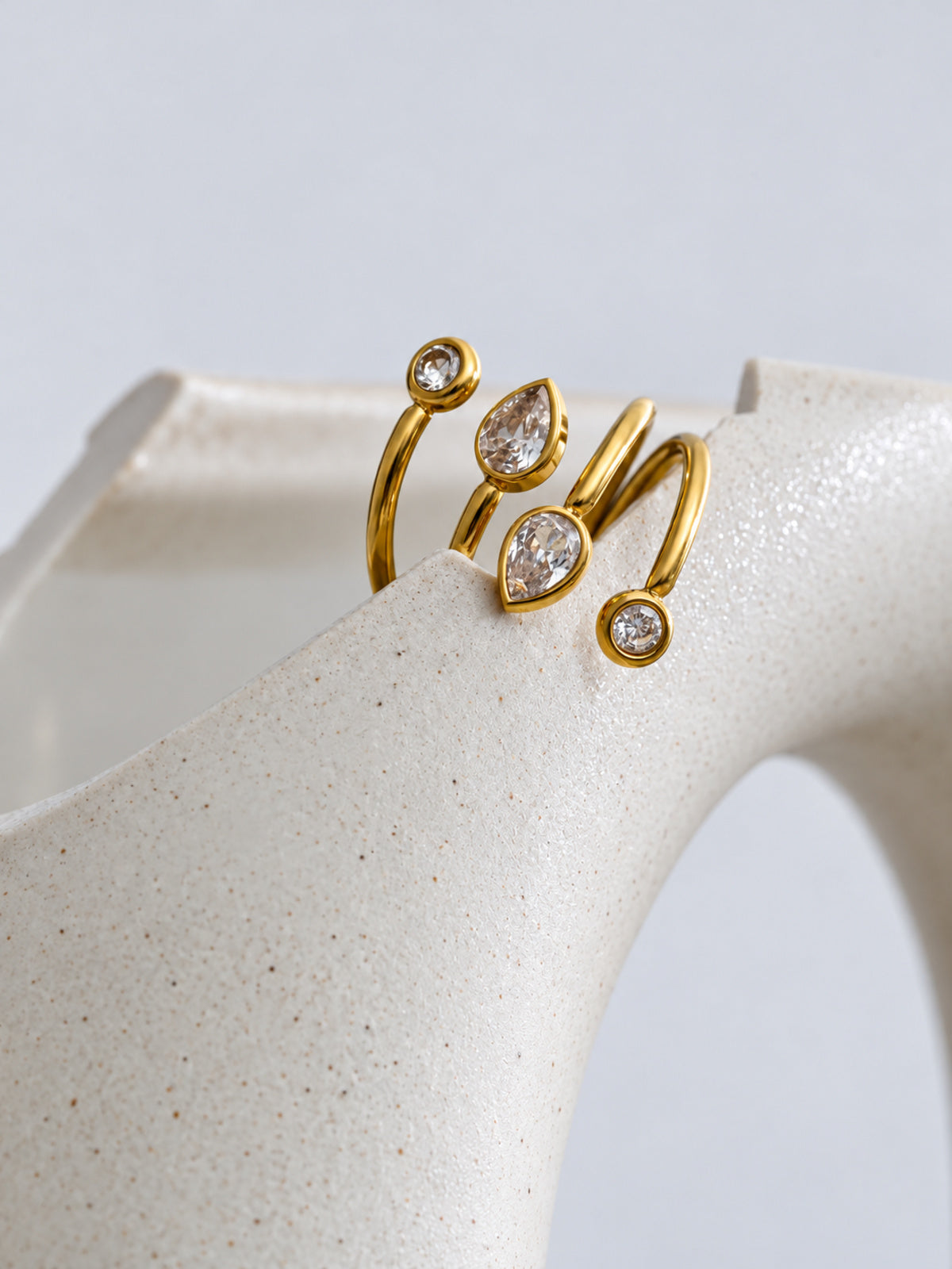 Constellation Zirconia Ring — detail view