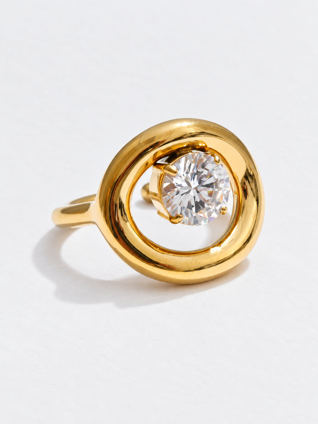Solstice Round Zirconia Ring — product view
