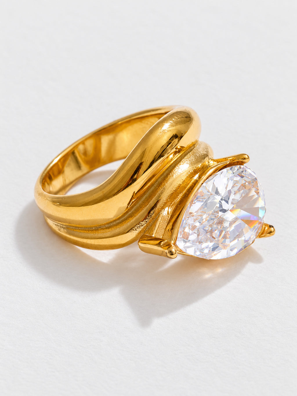 Dewdrop Zirconia Ring — product view