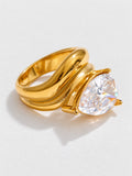 Dewdrop Zirconia Ring — product view