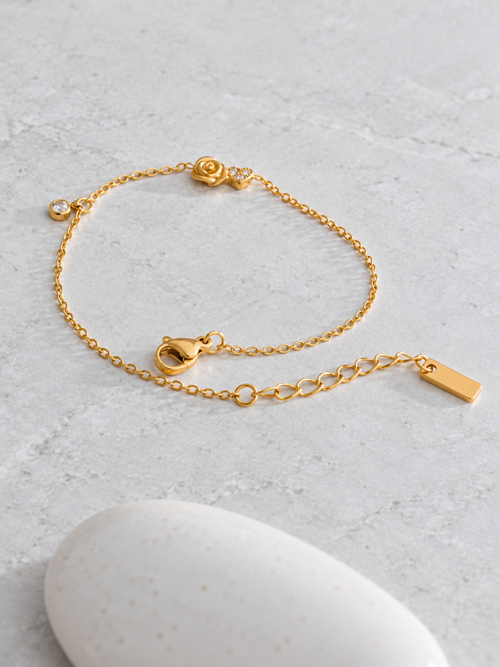Fleur Zirconia Bracelet — detail view