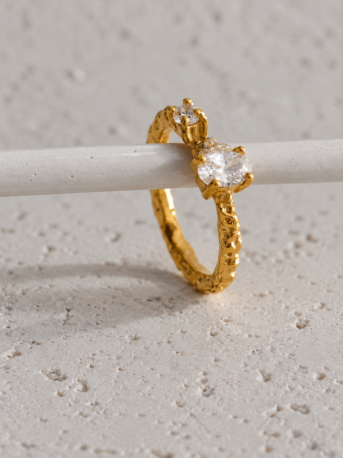 Braid Zirconia Ring — detail view