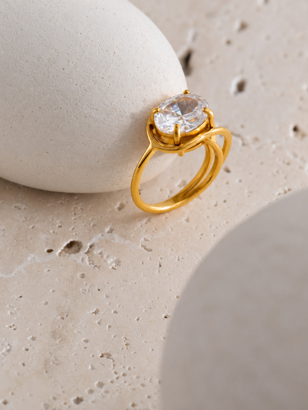 Clarity Solitaire Ring — detail view