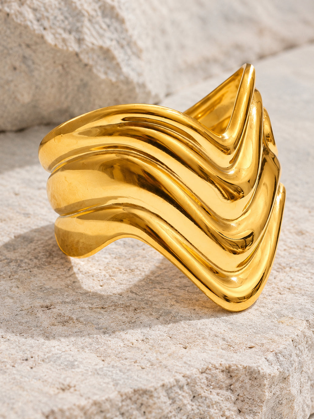 Crest Wave Cuff — detail view