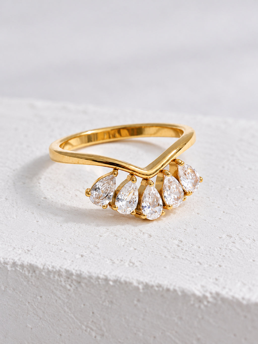 Dahlia Flower Ring — neutral editorial product view
