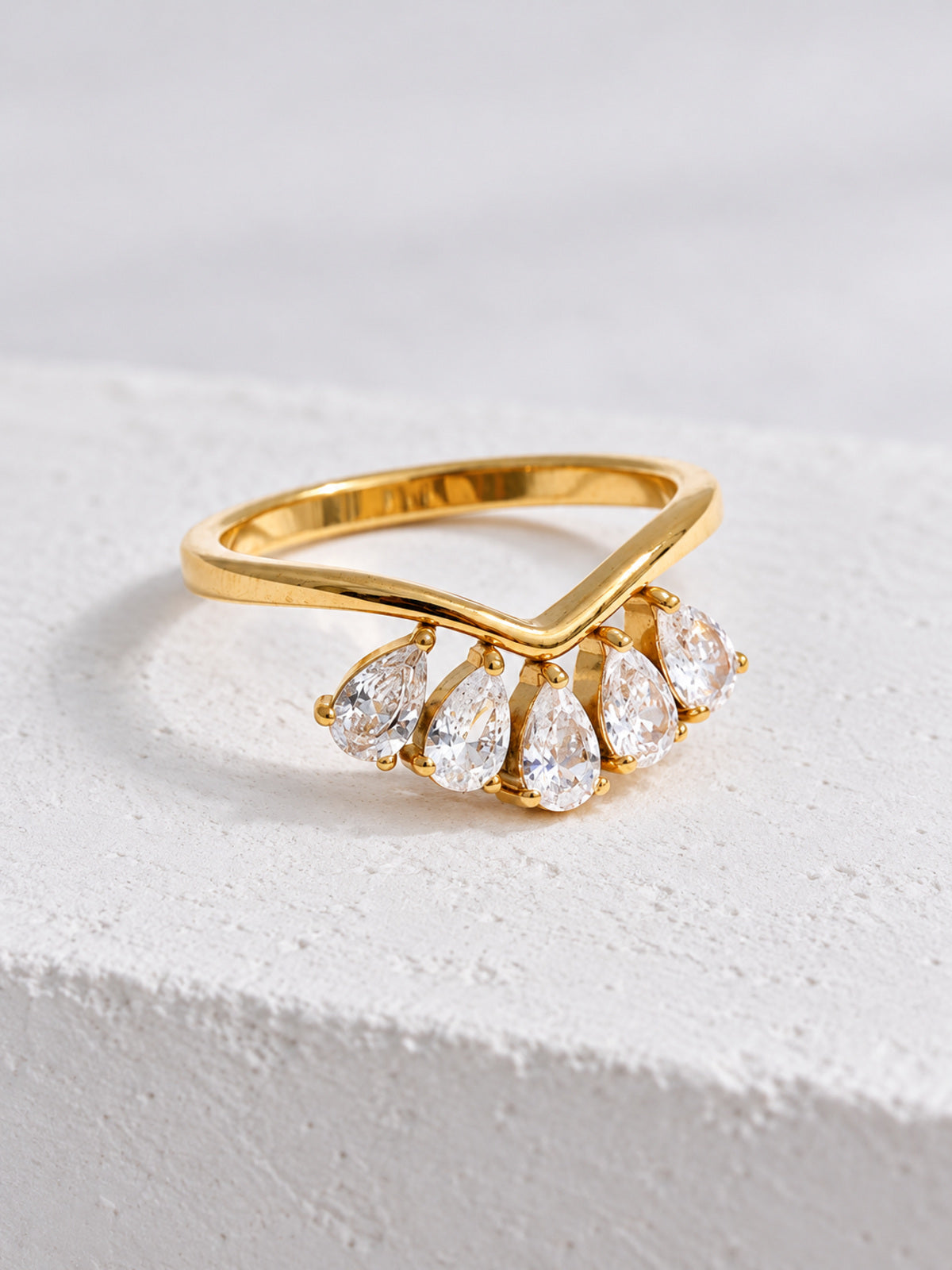 Dahlia Flower Ring — neutral editorial product view