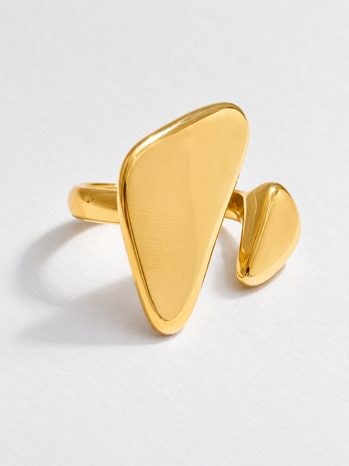 Facet Triangle Ring — product view