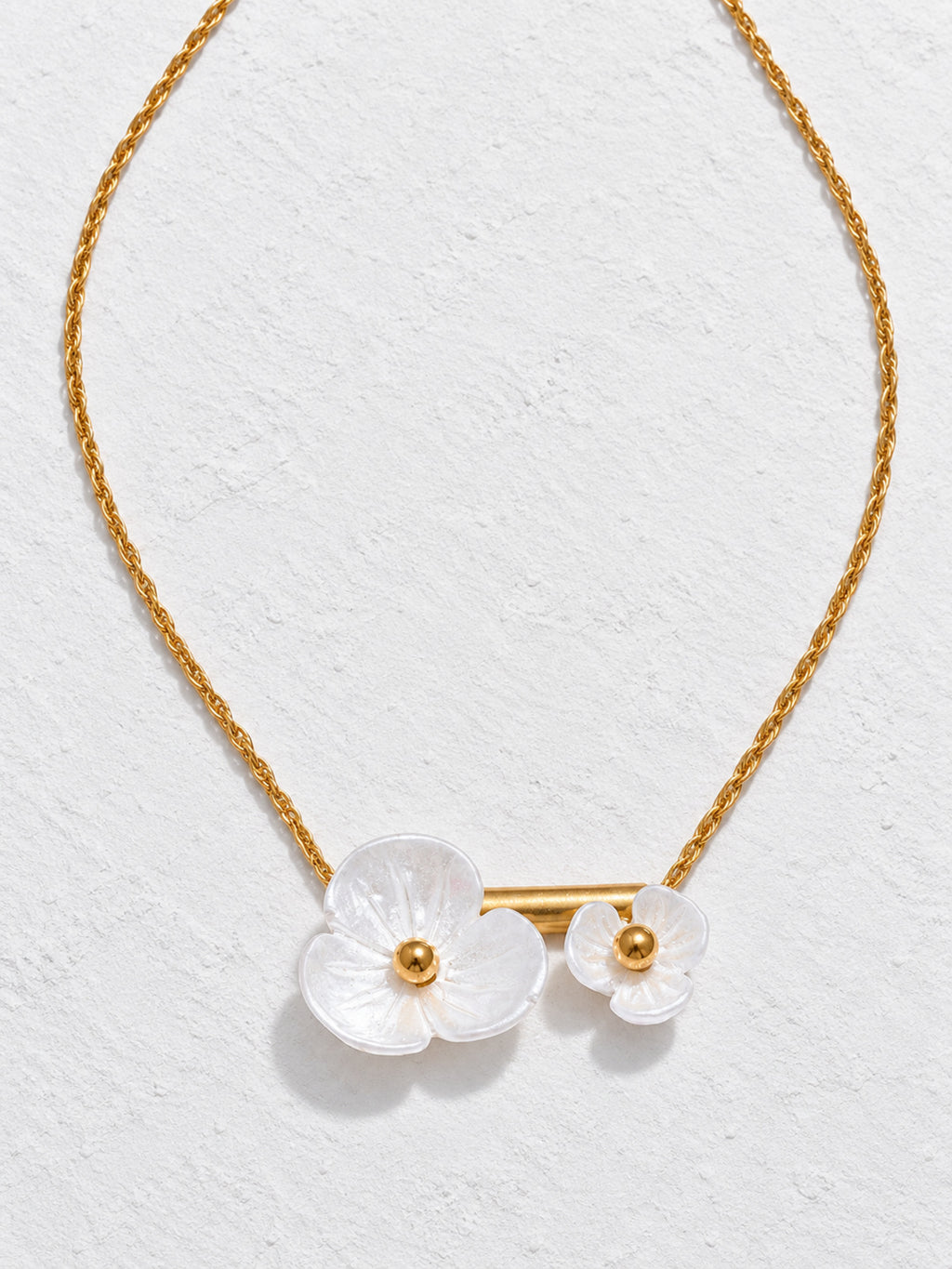 Flora Flower Necklace — neutral editorial product view
