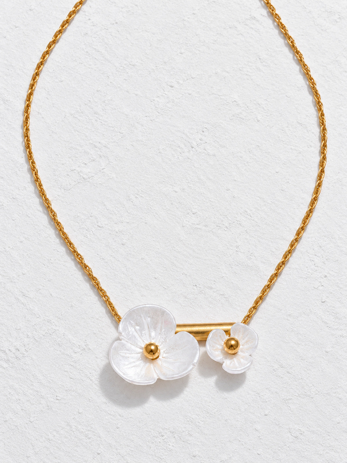 Flora Flower Necklace — neutral editorial product view