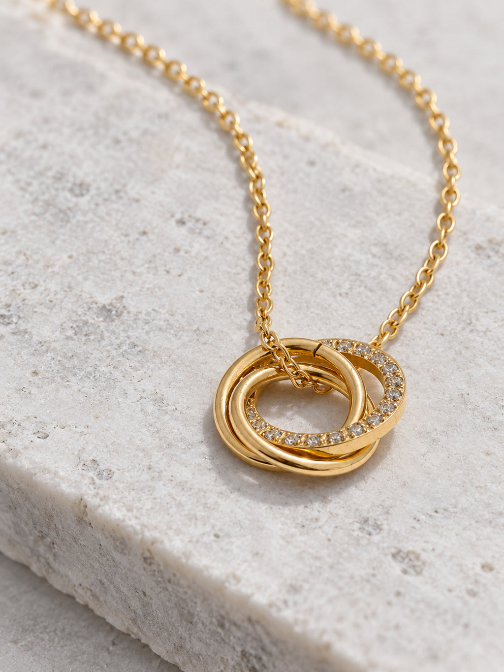 Iris Pendant Necklace — detail view