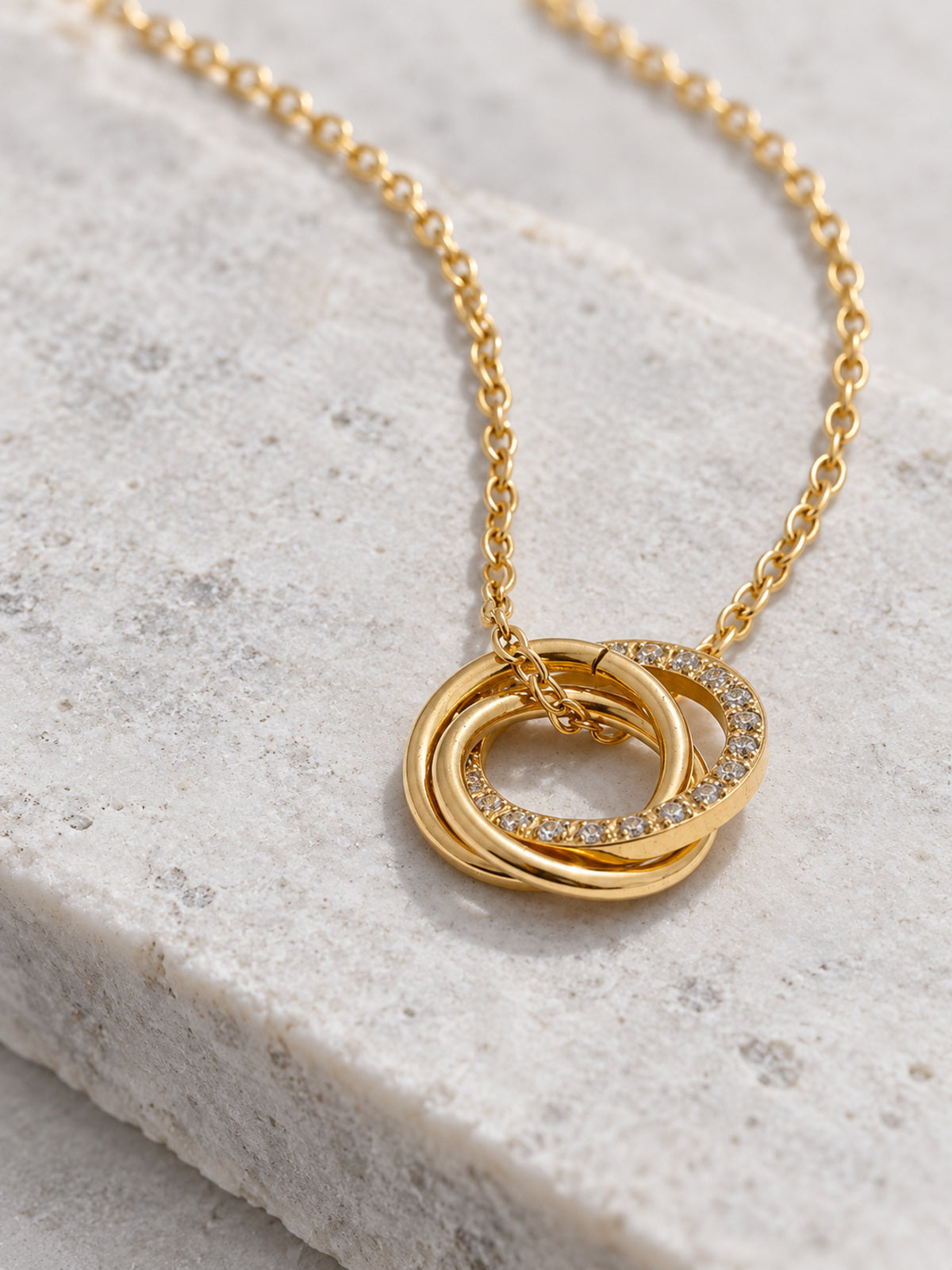Iris Pendant Necklace — detail view