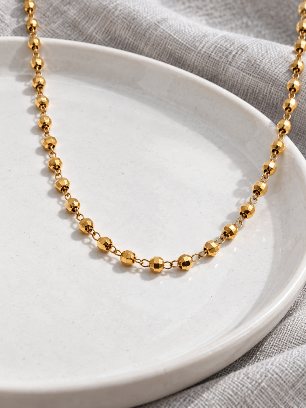 Tilly Beaded Necklace — editorial still life