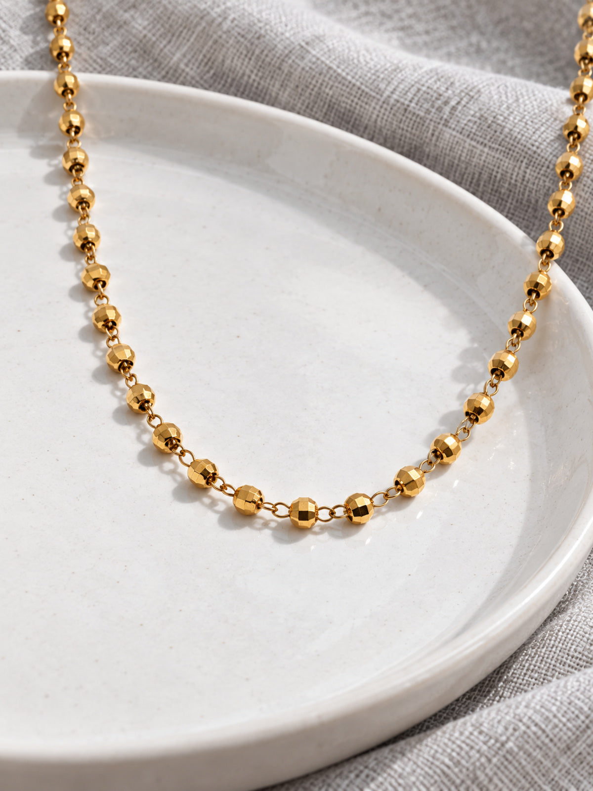 Tilly Beaded Necklace — editorial still life