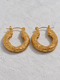 Vera Textured Hoops — neutral editorial product view