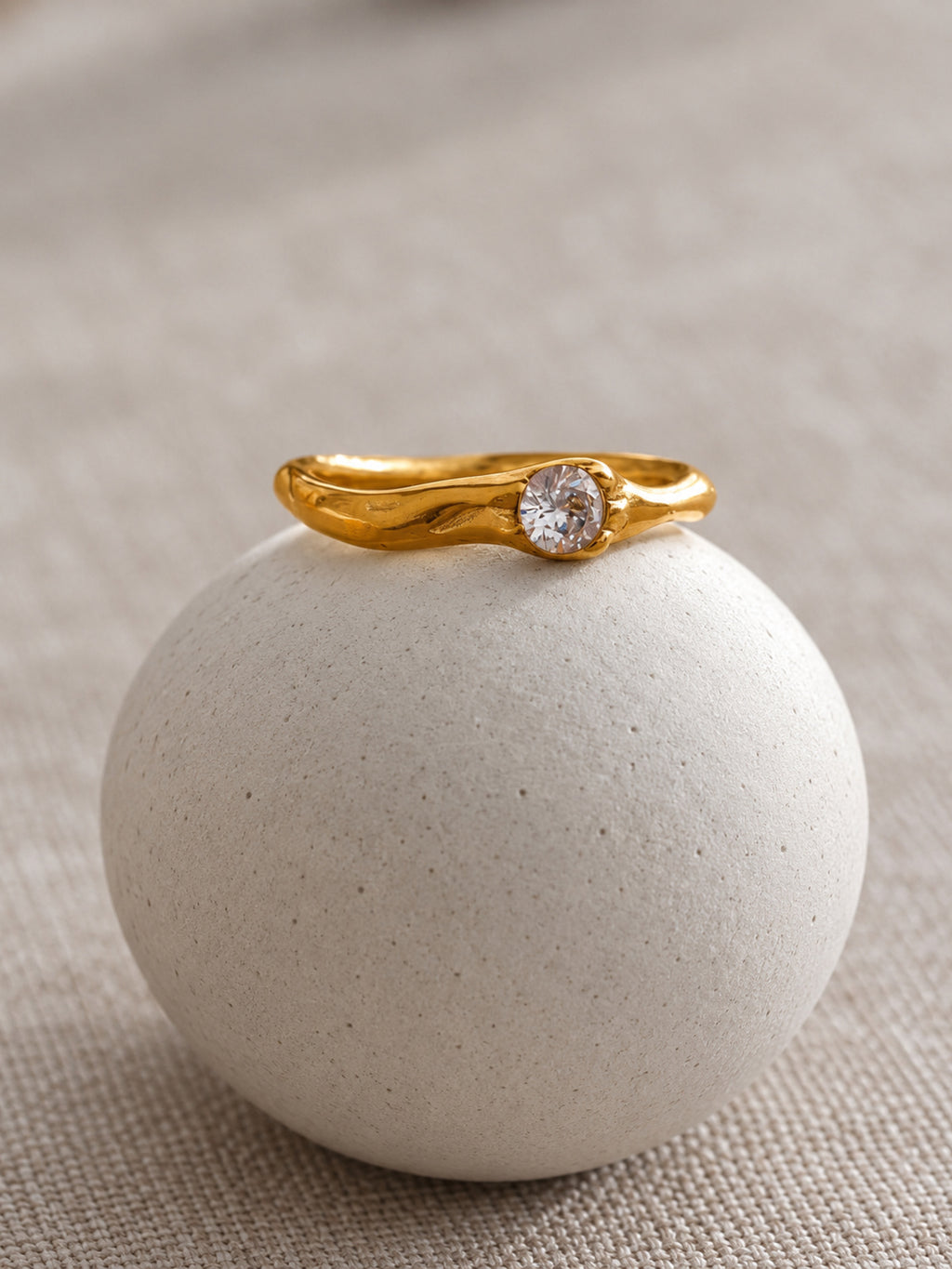 Whisper Zirconia Ring — detail view