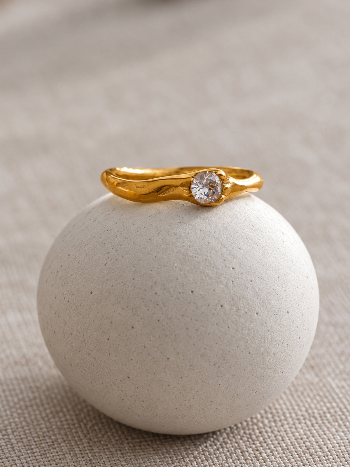 Whisper Zirconia Ring — detail view