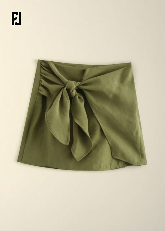 Short Femme Skinny à Nœud - Confort et Style pour l'Été