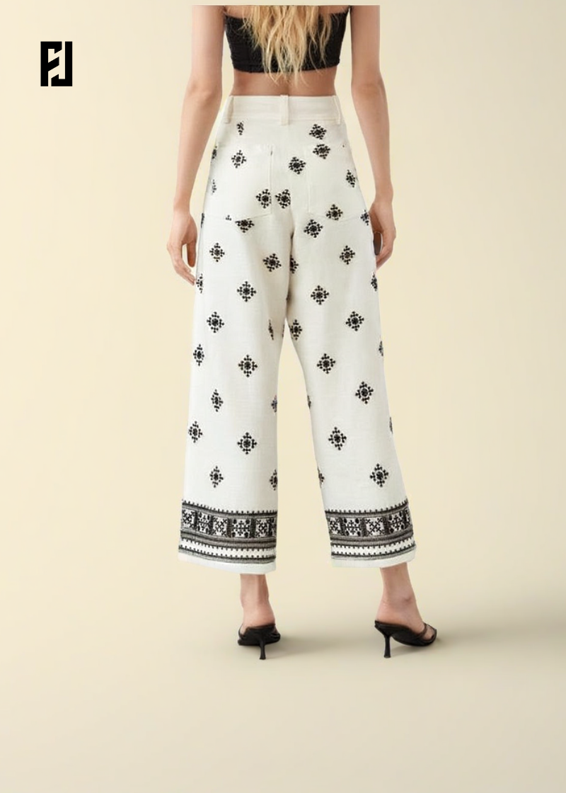 Pantalon Brodés pour Femme