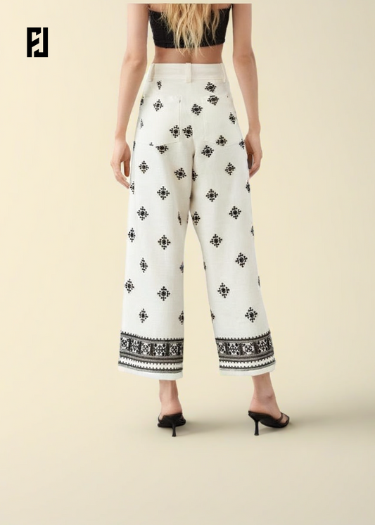Pantalon Brodés pour Femme